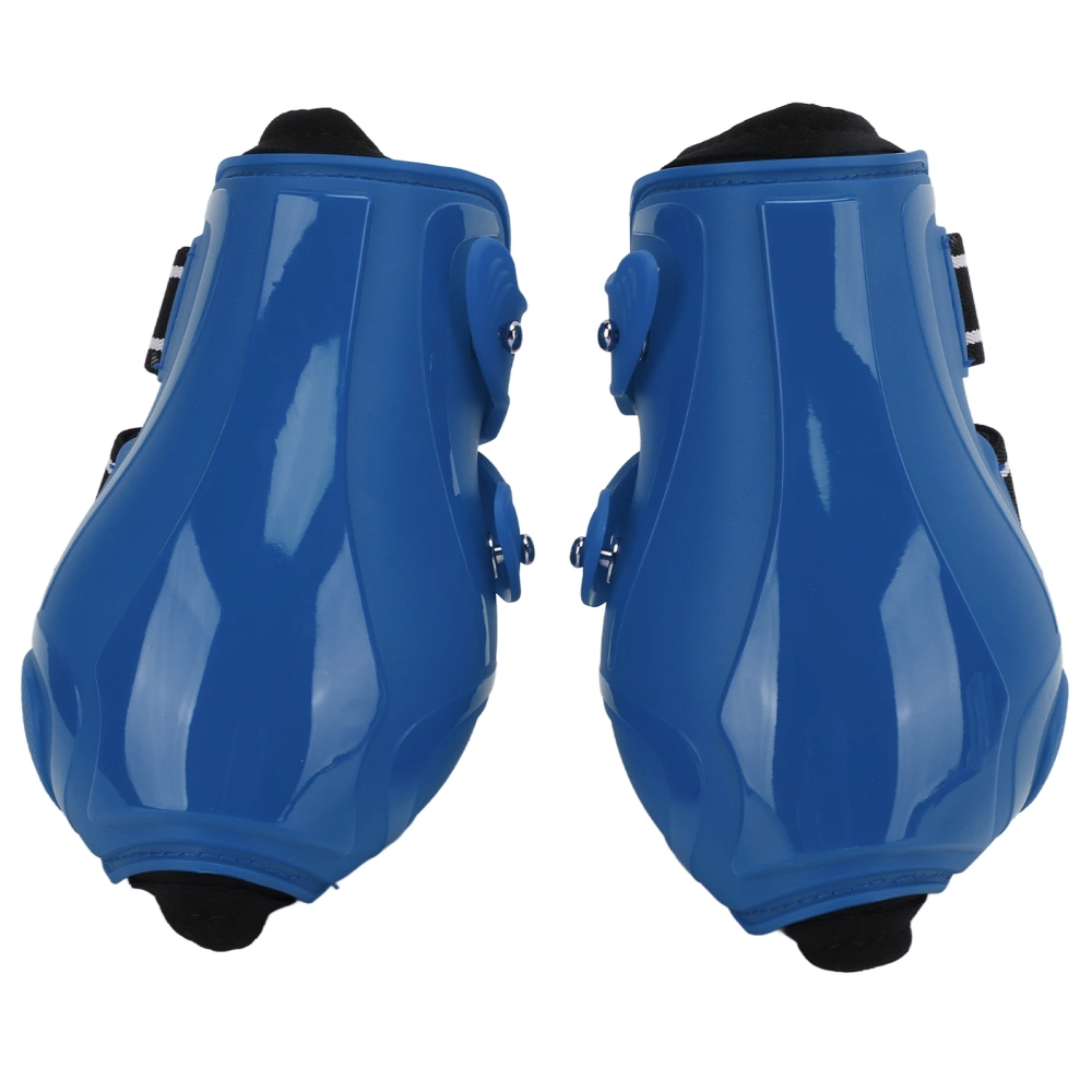 Horse Hind Leg Protector Strong Support Breathable Horse Hind Leg Boots for Any Weather ConditionsBlue Hind Legs M