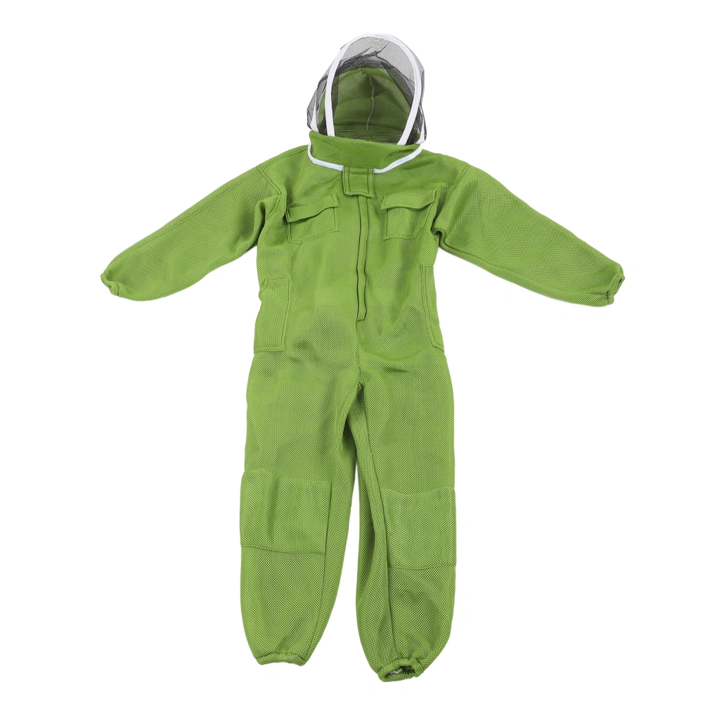 Beekeeping Suit Professional Breathable Full Body Beekeeper Suit with Round Veil HatXL