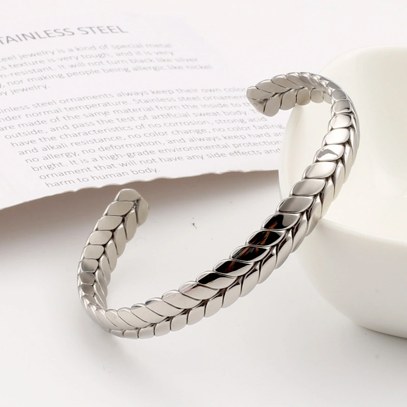 Stainless Steel Wheat Stylish Good Texture Summer Titanium Steel Bracelet