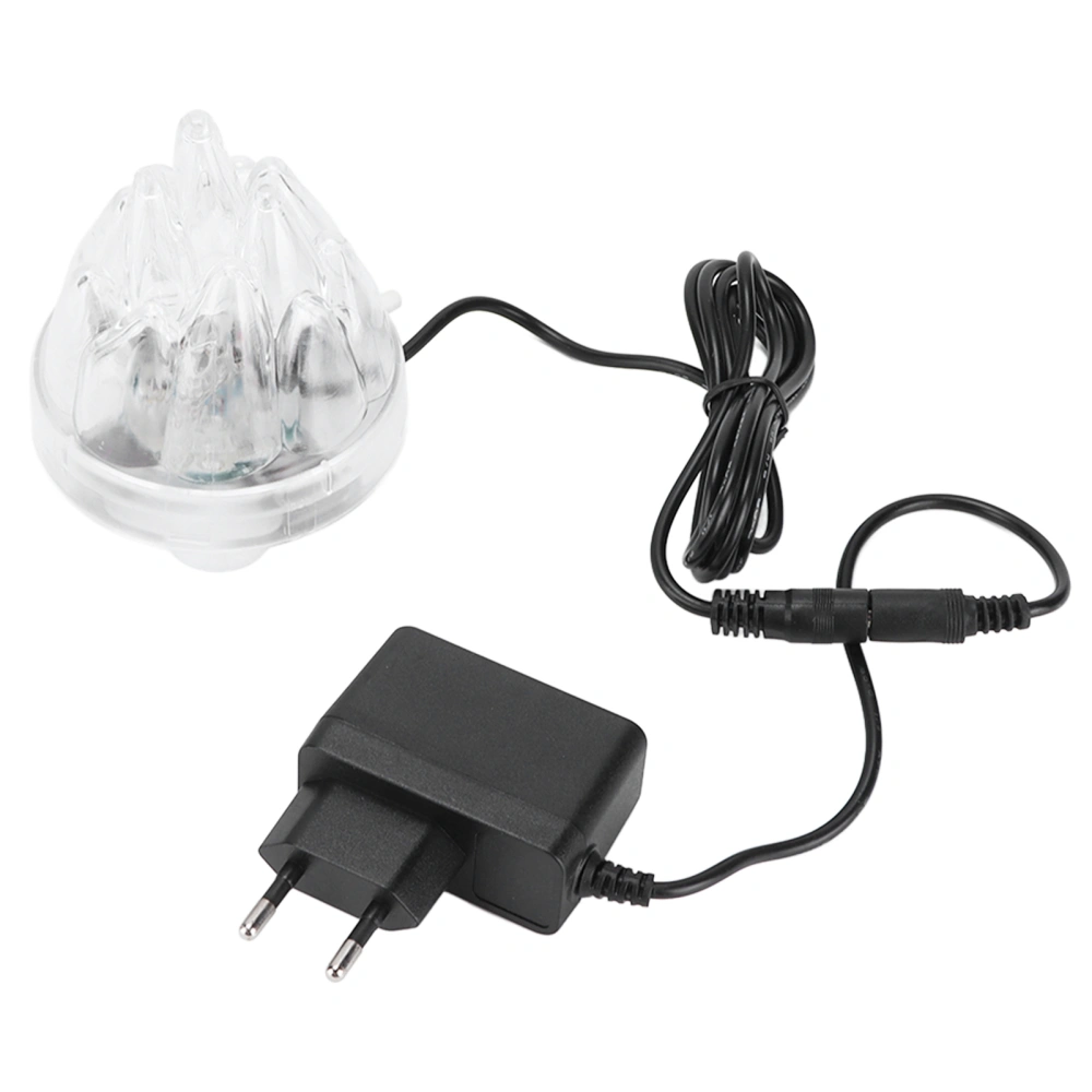 Aquarium Volcano Ornament Light Safe Fish Tank Decoration LED Air Bubble Light EU Plug 100‑240V