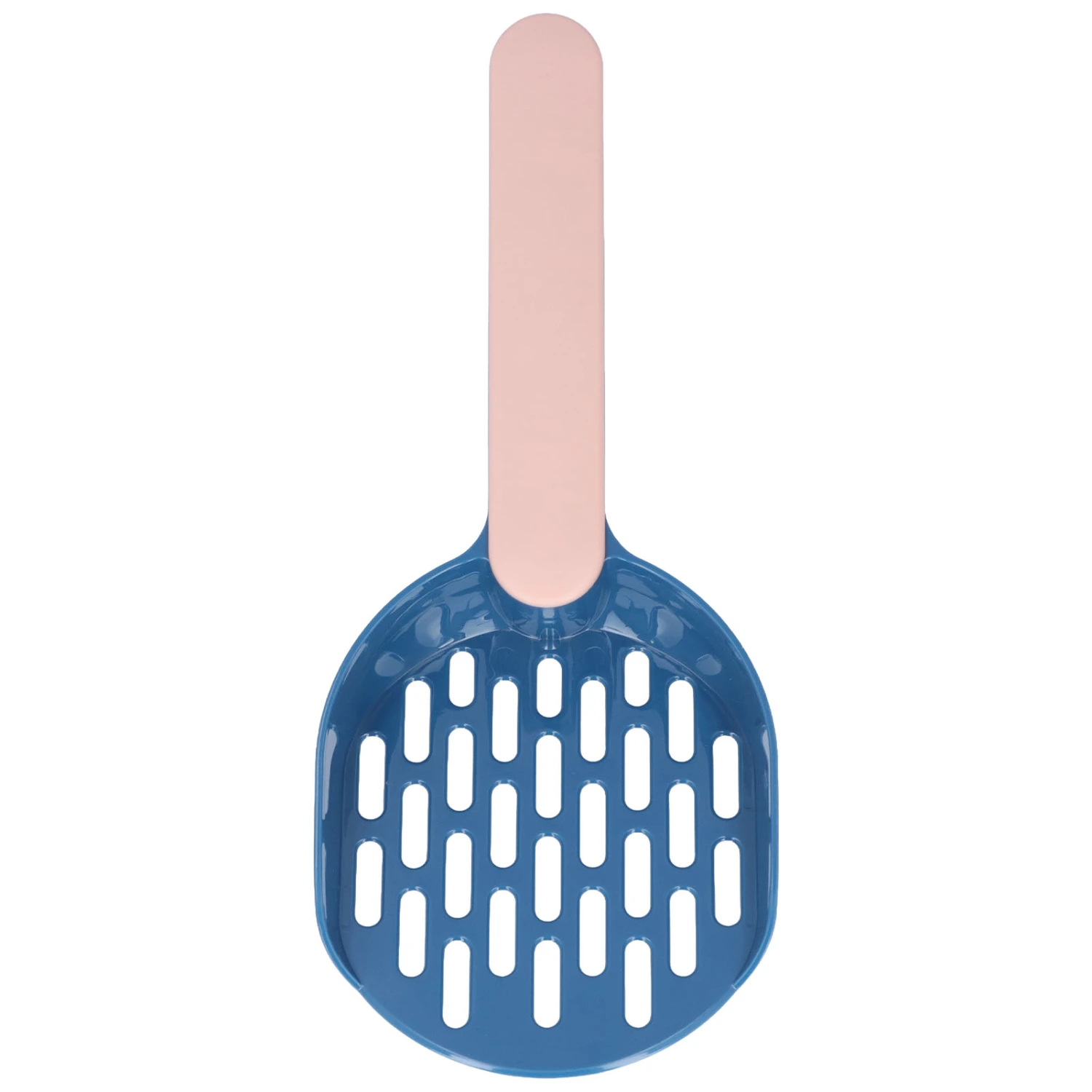 Cat Litter Scoop Plastic Thickened Kitty Litter Sift Shovel for Small Pet Litter Boxes CleaningBlue Pink