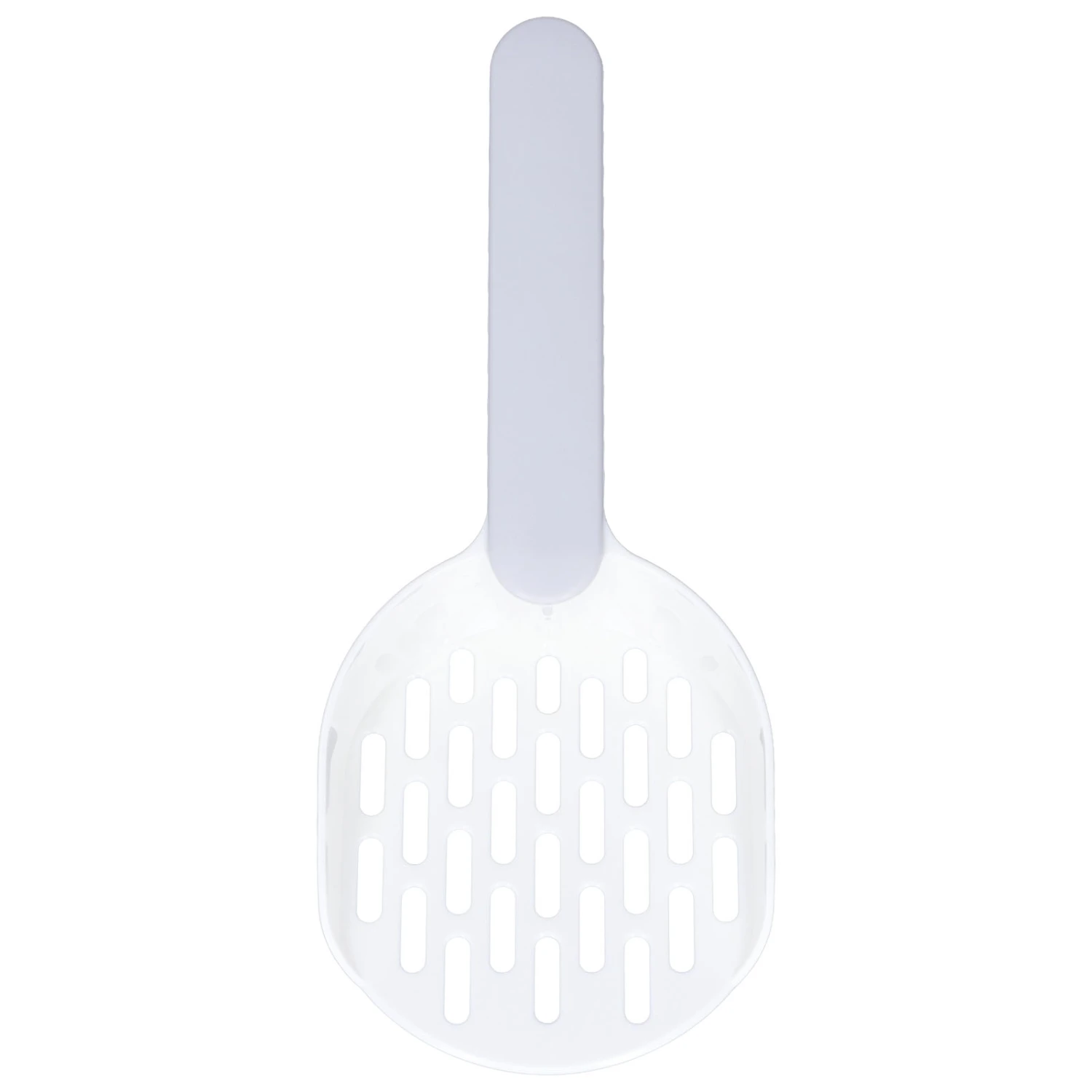Cat Litter Scoop Plastic Thickened Kitty Litter Sift Shovel for Small Pet Litter Boxes CleaningWhite Gray