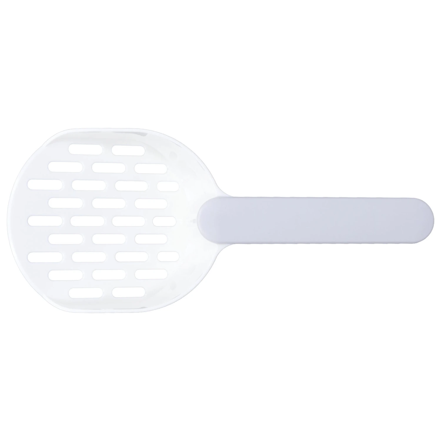Cat Litter Scoop Plastic Thickened Kitty Litter Sift Shovel for Small Pet Litter Boxes CleaningWhite Gray