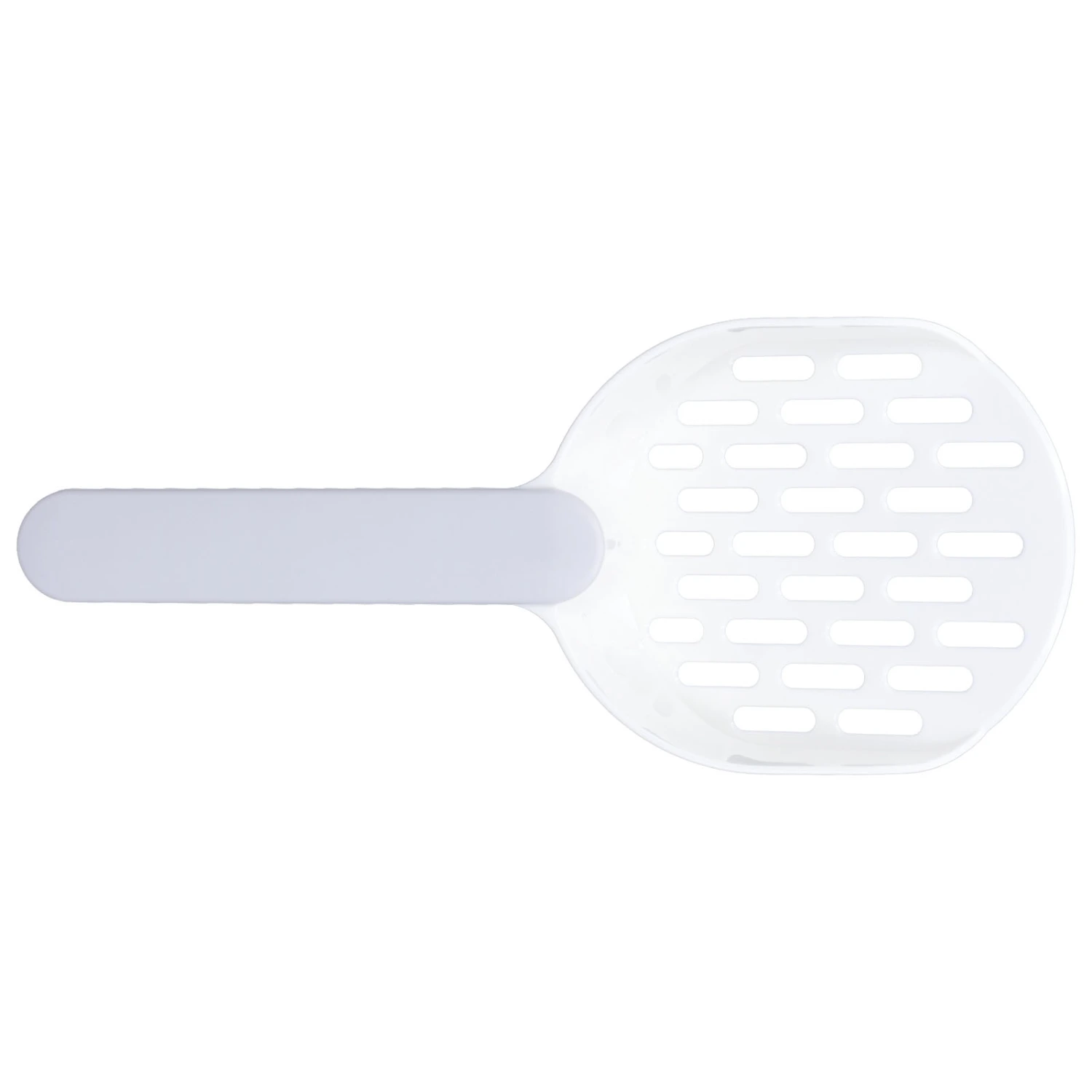 Cat Litter Scoop Plastic Thickened Kitty Litter Sift Shovel for Small Pet Litter Boxes CleaningWhite Gray