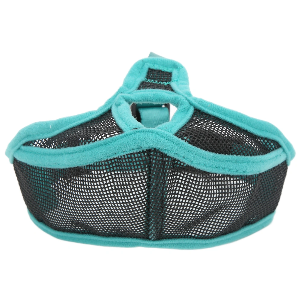 Short Snout Dog Muzzle Mesh Adjustable Breathable Anti Biting Bulldog Short Snout Muzzle for DogsM