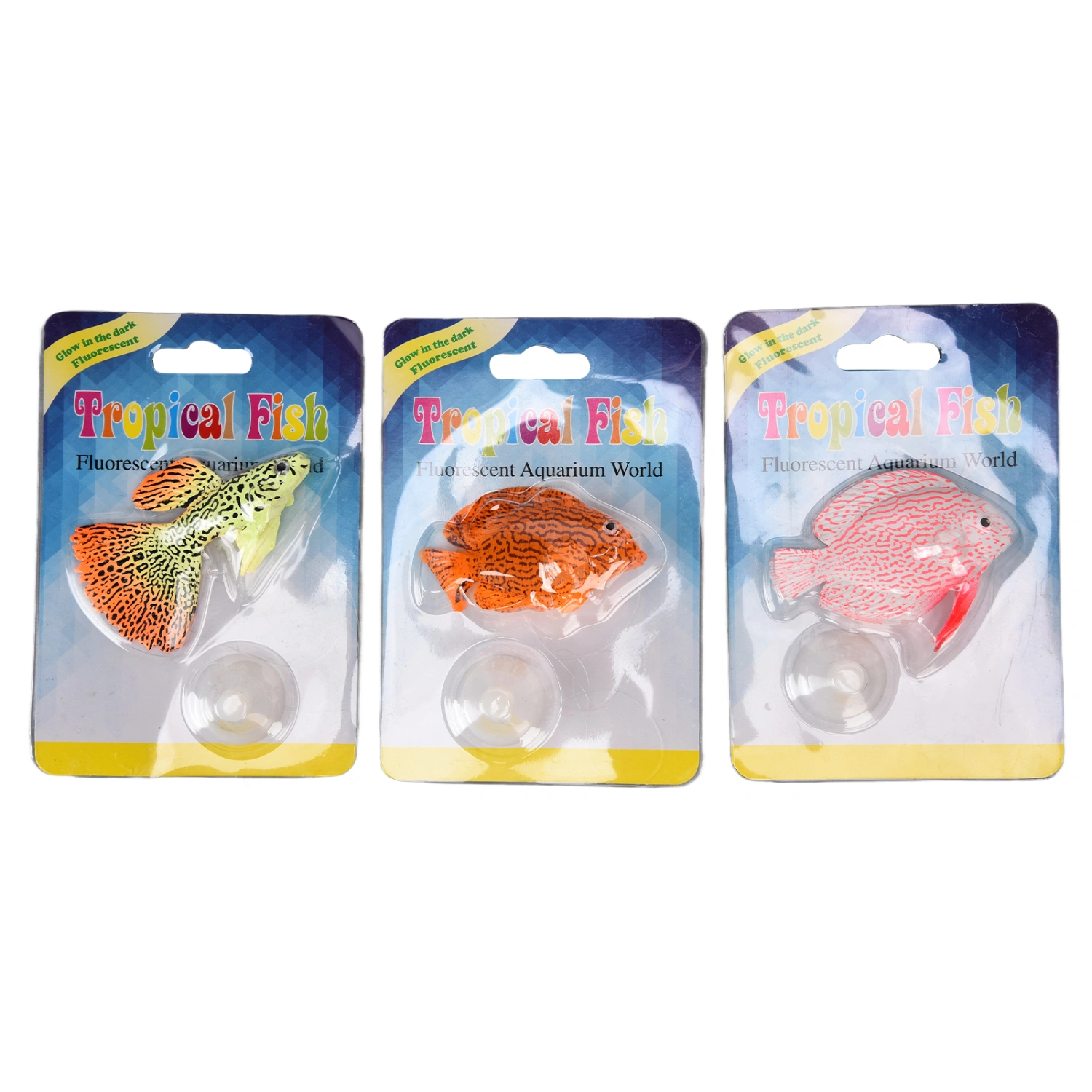 3Pcs Simulation Tropical Fish Landscaping Decorations Fake Guppy Angelfish for Fish Tank Aquarium