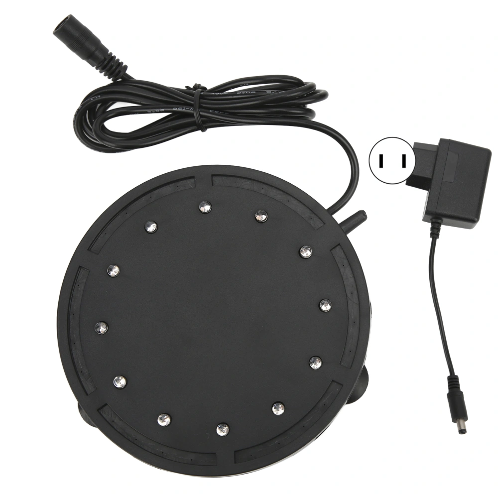 Q12 Aquarium Bubble Lamp Fish Tank Landscaping LED Diving Light Oxygen Enrichment Plate 100‑240VUS Plug