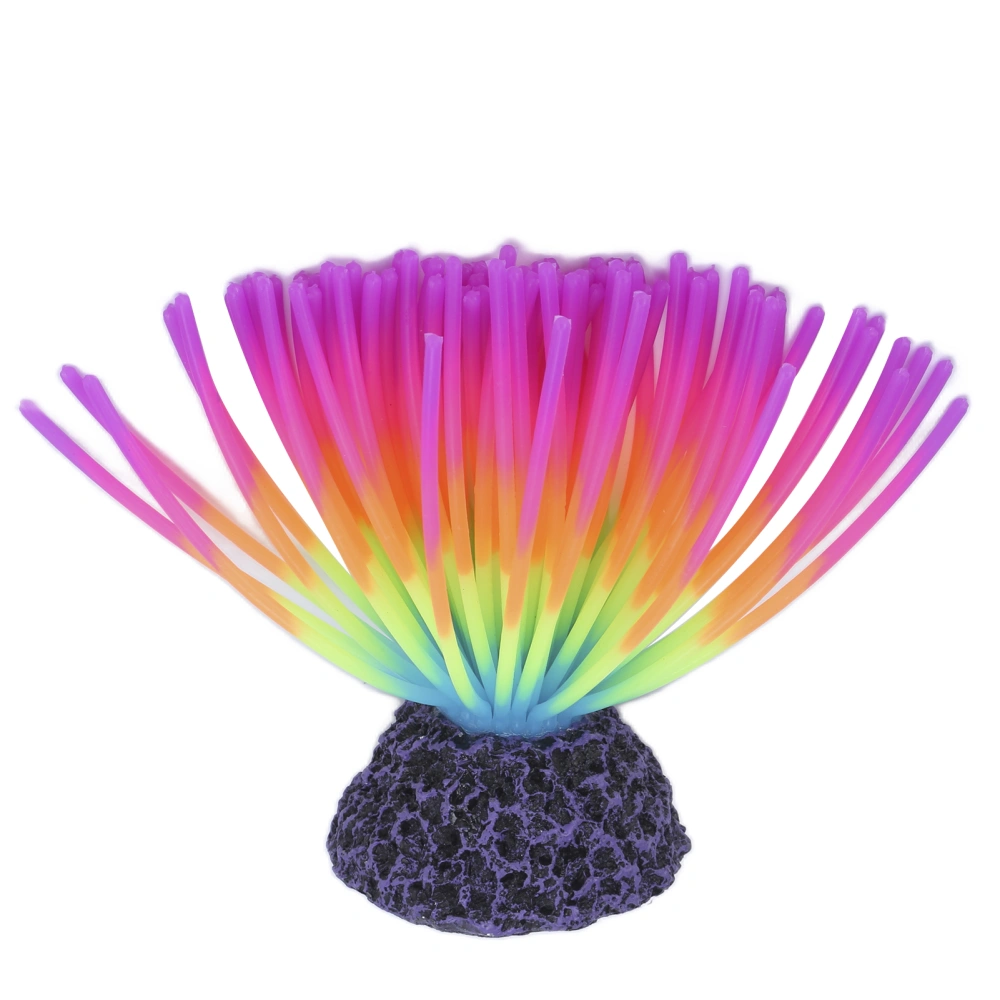 Aquarium Silicone Simulation Coral Fish Tank Landscaping Decoration Fake Water PlantsColorful