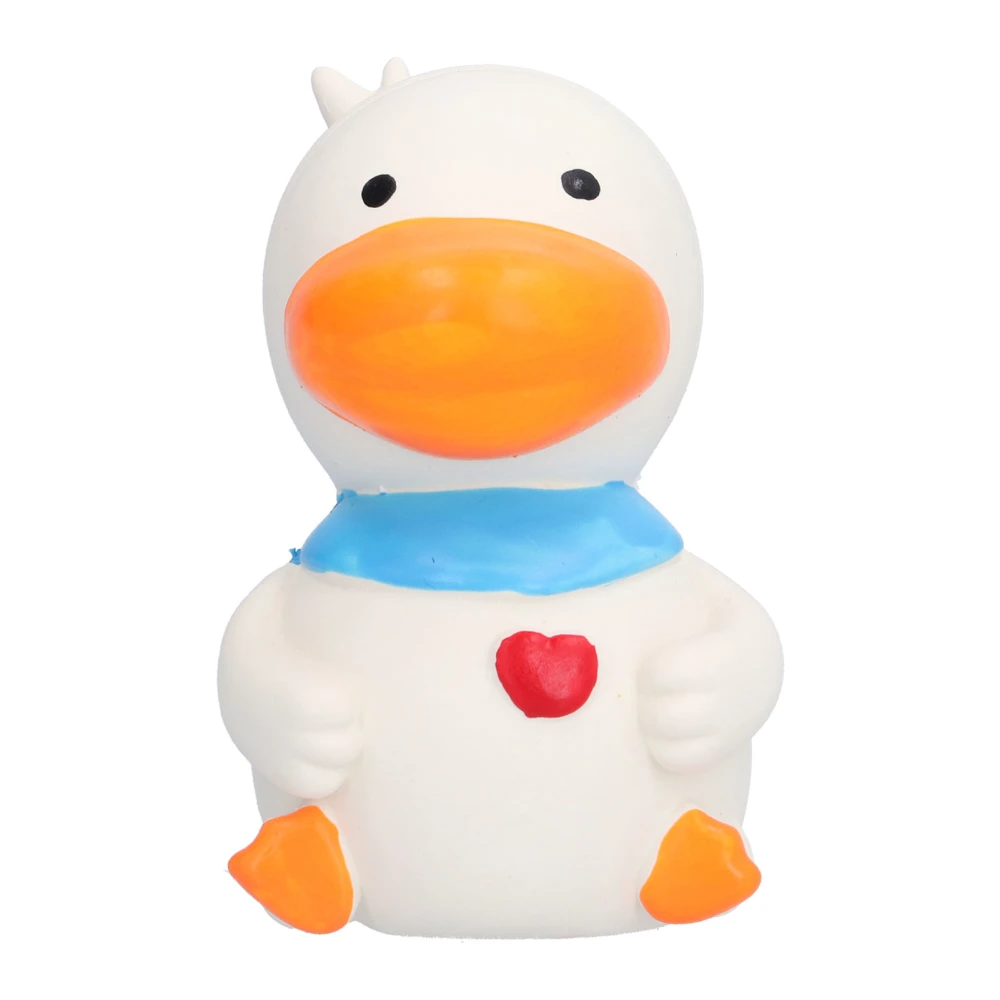 Buyweek Latex Duck Dog Toys Durable Cute Interactive Funny Squeak Duck Toys for Dog Puppy Chewing PlayingWhite