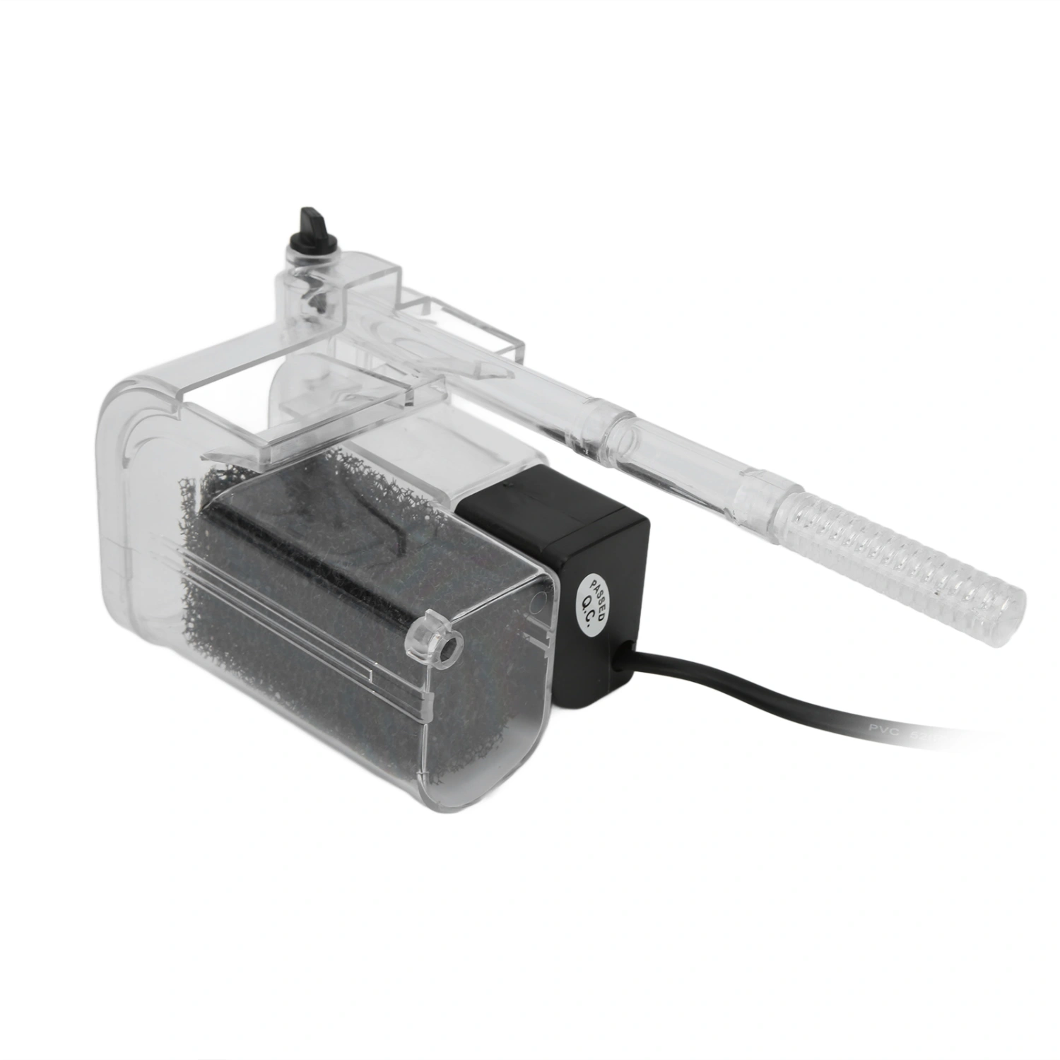 3 in 1 Aquarium Filter Adjustable Increase Oxygen Hang On Filter for Fish Tanks Aquariums 220‑240VEU Plug