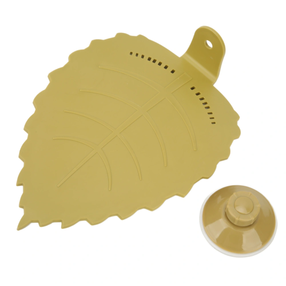 Tortoise Basking Platform Leaf Shape Tortoise Terrace with Suction Cup for Reptile AnimalsL