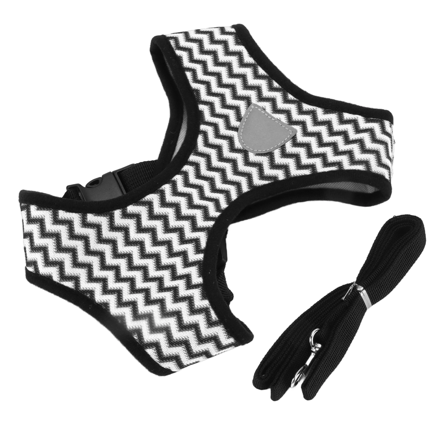 Pet Harness Reflective Pet General Harness with Traction Rope for Cats and Small and Medium Sized DogsWhite L