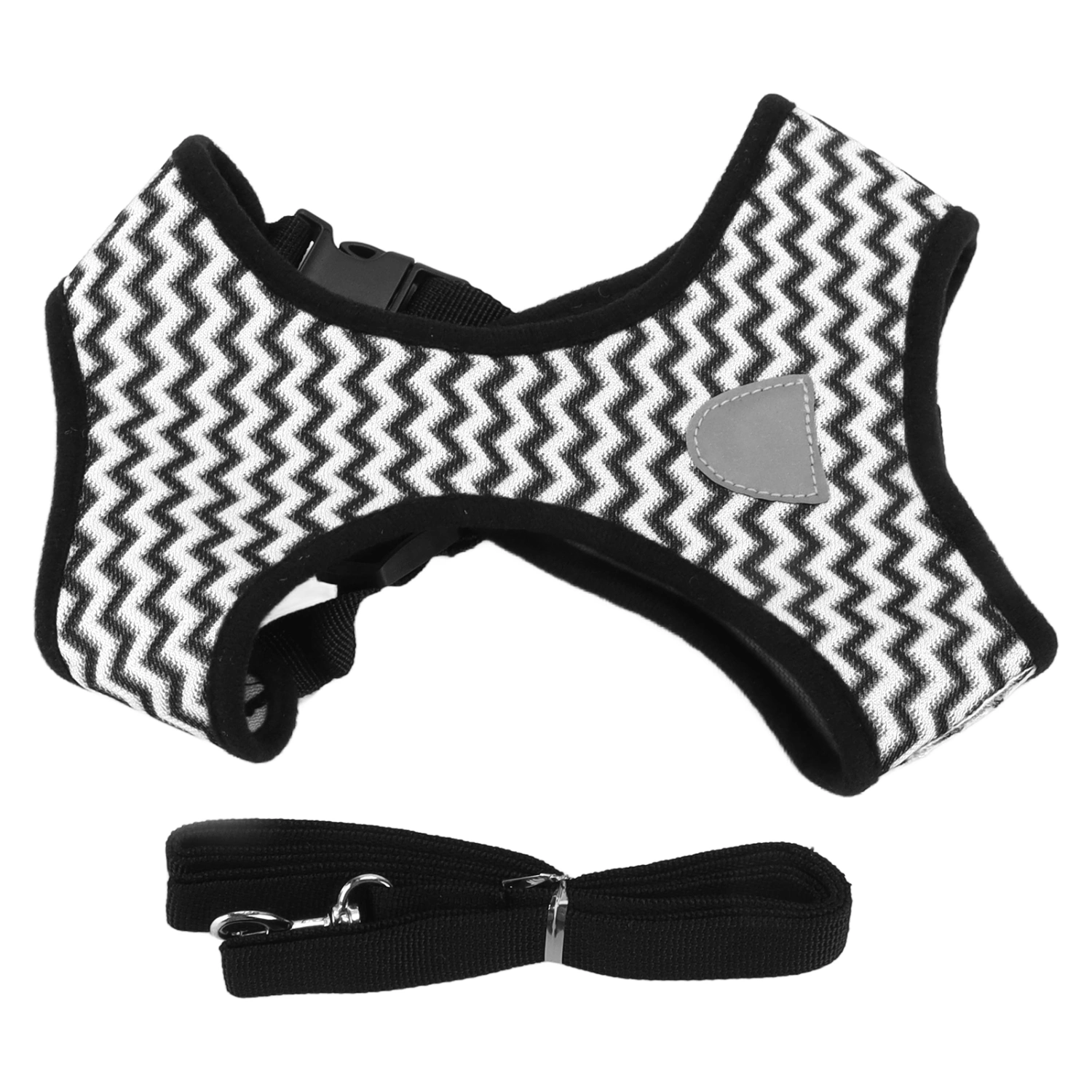 Pet Harness Reflective Pet General Harness with Traction Rope for Cats and Small and Medium Sized DogsWhite L