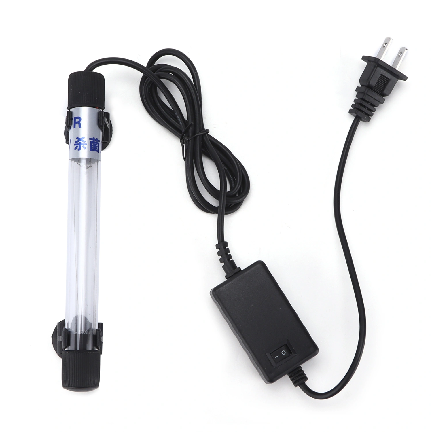 Aquarium Submersible Clean Light UV Sterilizer Green Algae Clean Lamp for Fish Tanks PondUS Plug 110‑120V 7W
