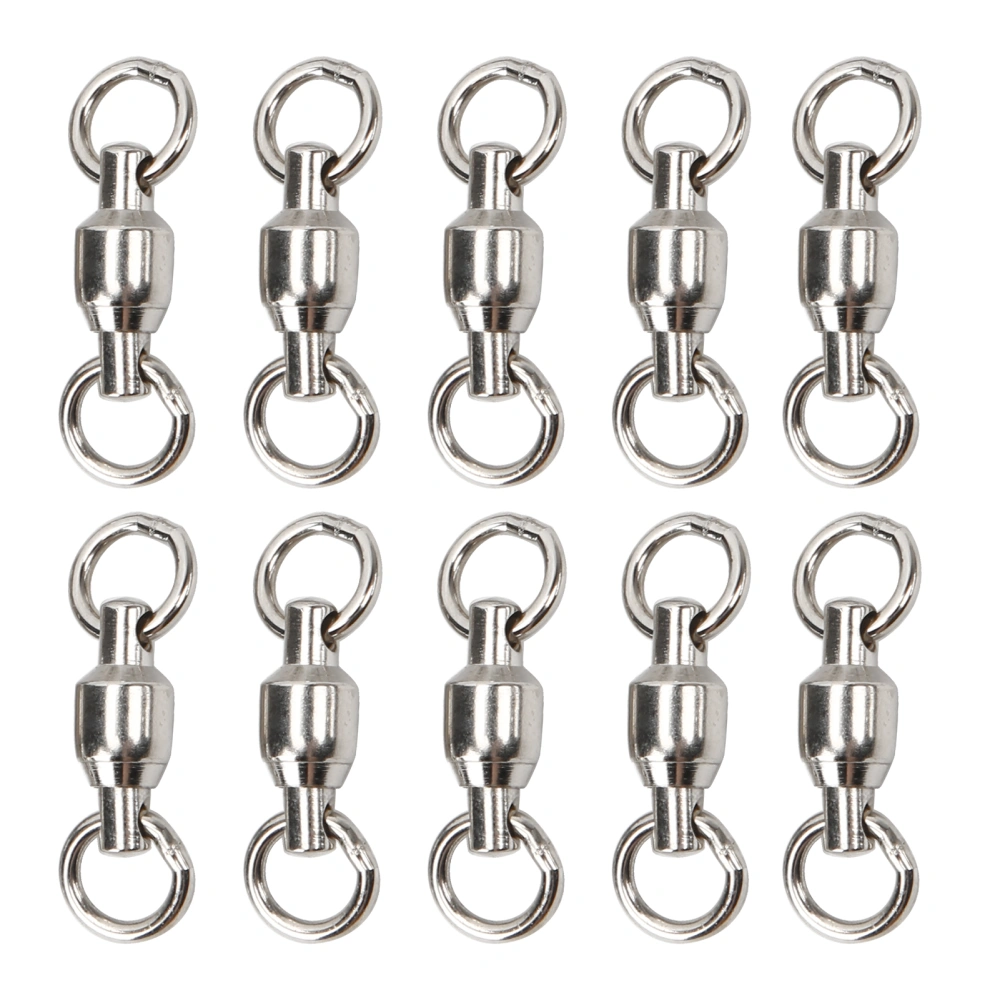 10PCS Bird Foot Rings Stainless Steel Parrots Leg Training Activity Rings for Pet Training8#