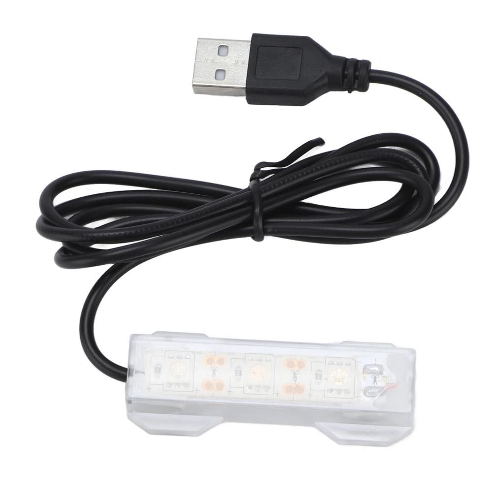 Aquarium Light USB Charging Plastic Fish Tank LED Light for Aquatic Plants LandscapeRed