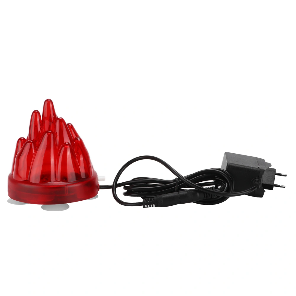 Aquarium Volcano Ornament Light Fish Tank Decoration LED Air Bubble Light 100‑240VEU Plug