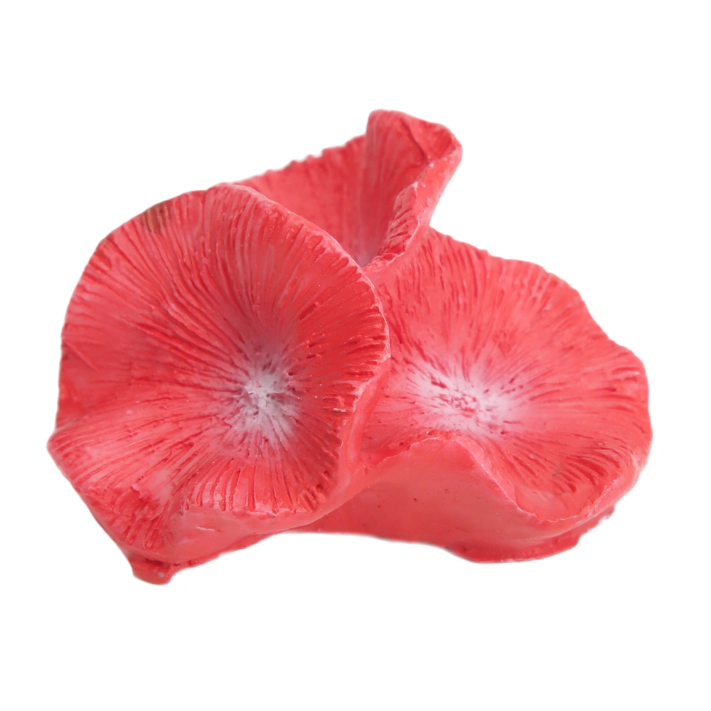 Aquarium Coral Ornaments Red Resin Fish Tank Coral Plants Decor for Aquarium Landscape