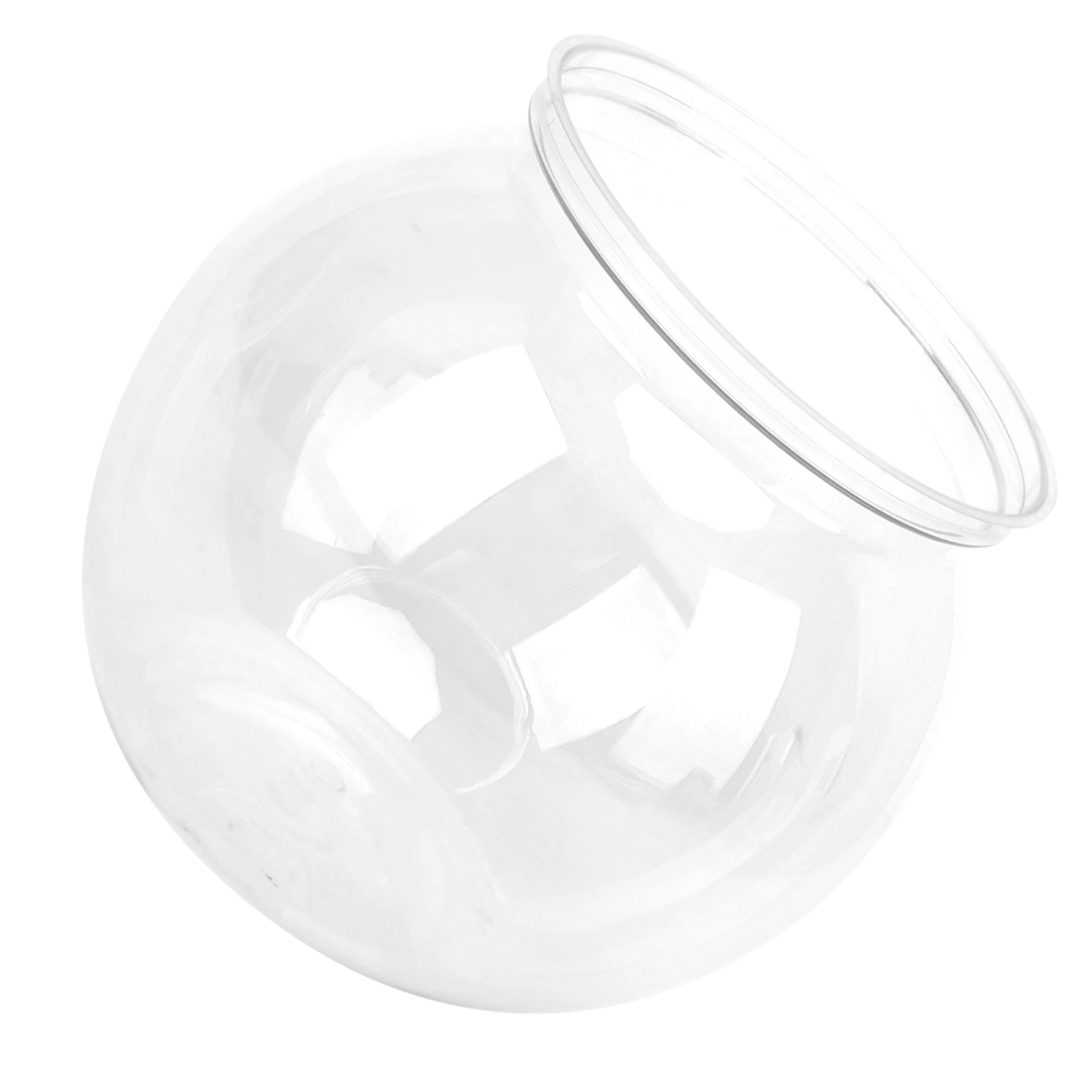 Mini Fish Tank Transparent Plastic Impact Resistant Plastic Gallon Fish Bowl for Desk BookshelfMini