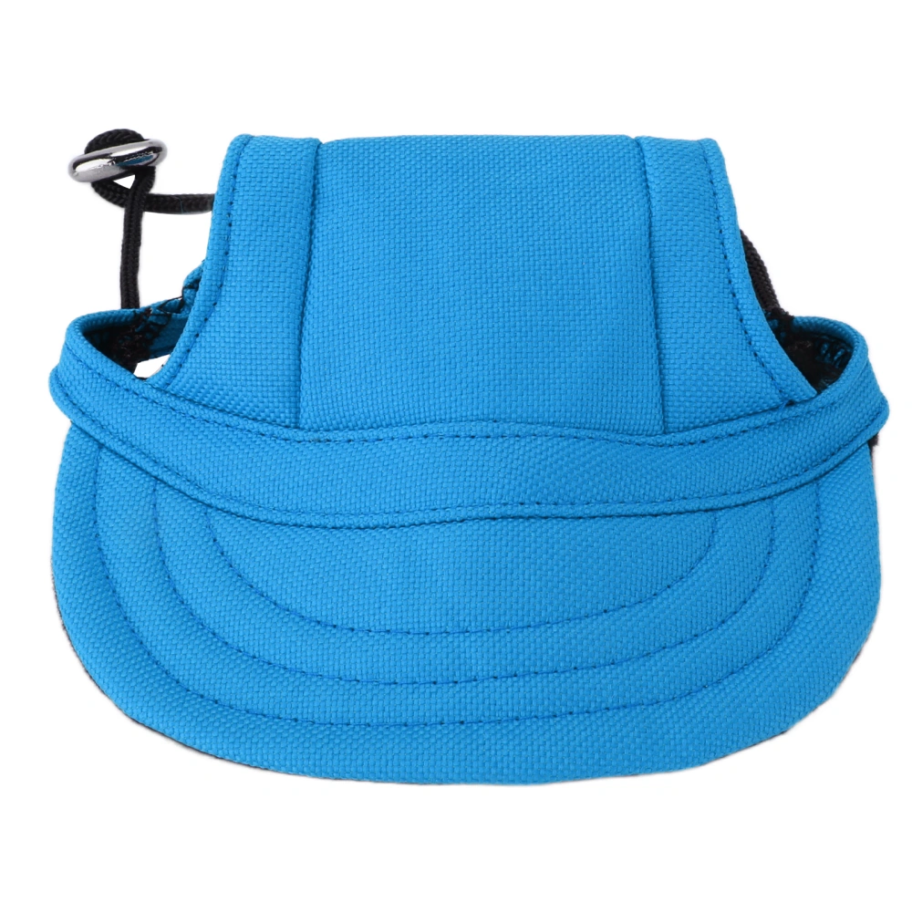 Dog Baseball Hat Sun Protection Comfortable Adjustable Pet Sports Hat with Ear Holes for Small DogsBlue L