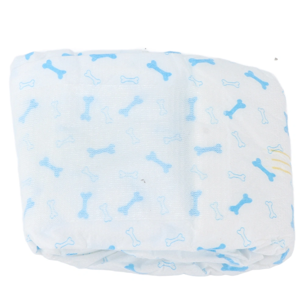 Male Dog Wraps Adjustable Strong Water Absorption Leakproof and Wetness Indicator Dog DiapersM 45~64cm 10 Pieces