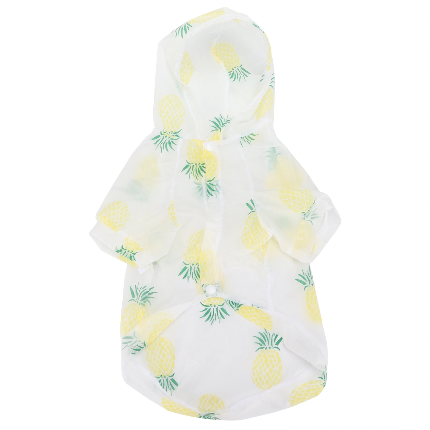 Pet SunProof Clothing Polyester Pet SunProtective Clothing with Fruit Print for Pets(Yellow Pineapple M)