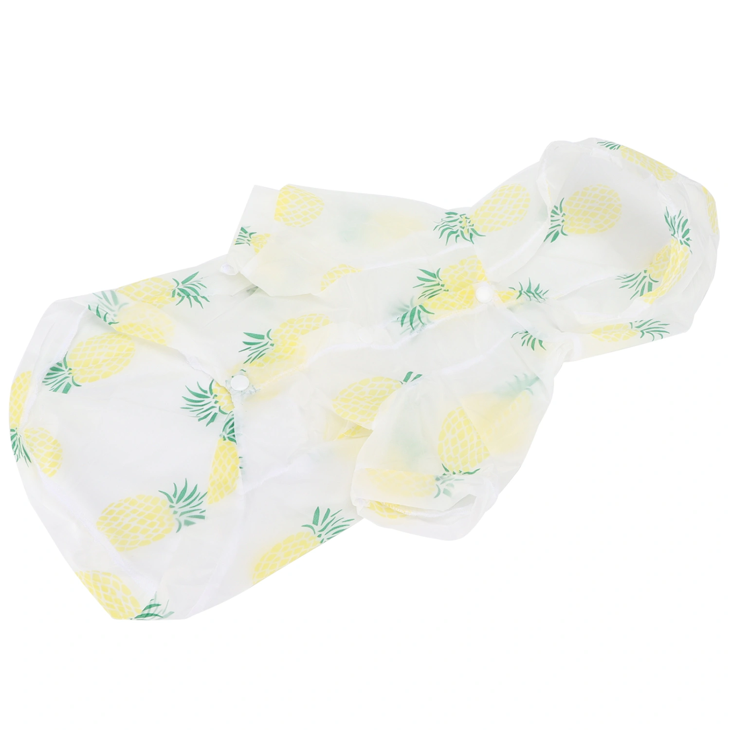Pet SunProof Clothing Polyester Pet SunProtective Clothing with Fruit Print for Pets(Yellow Pineapple M)