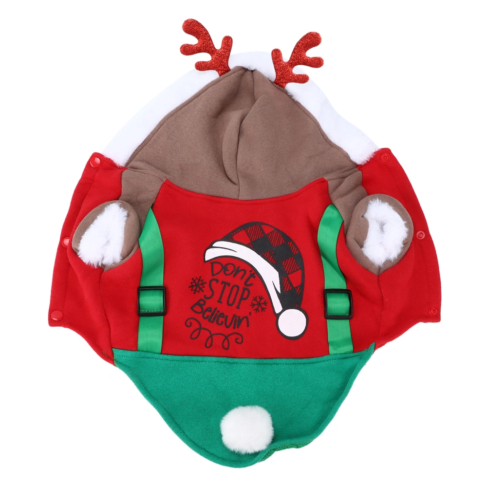 Pet Christmas Costume Autumn and Winter Seasons Cute Deer Costumes for Small and MediumSized Dogs(S )