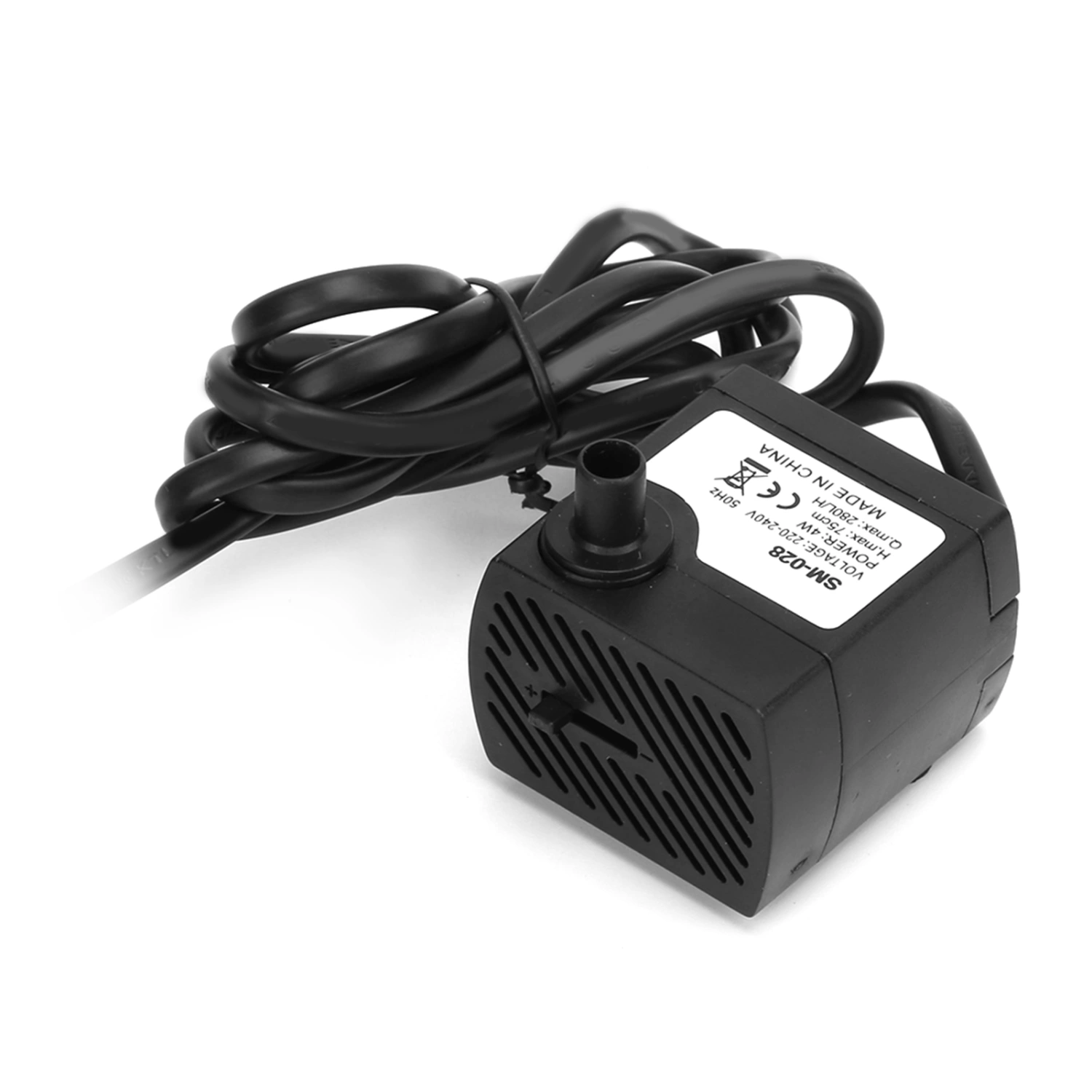 Small Submersible Pump Quiet and WearResistant Fish Tank Fountain Submersible Pump 4W(UK Plug 220V)