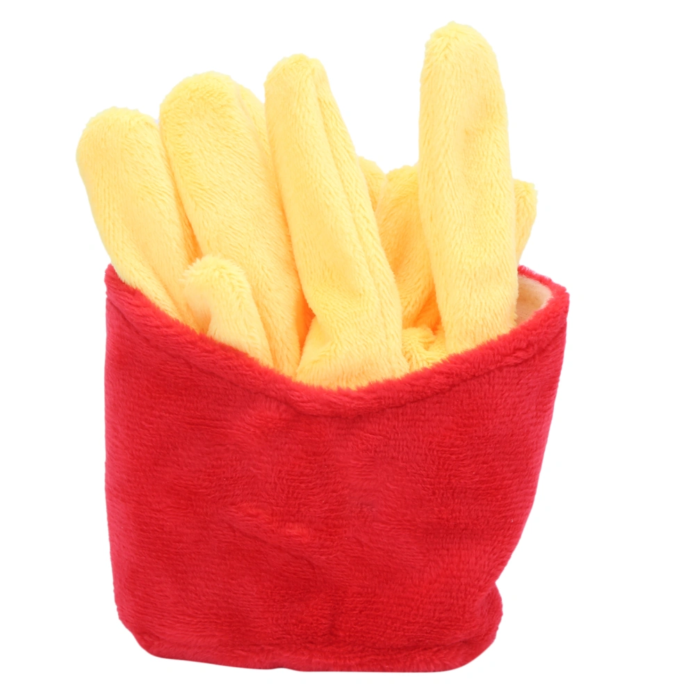 Dog Chew Toys Simulation French Fries Soft Plush Toys for Small Medium Cats Dogs