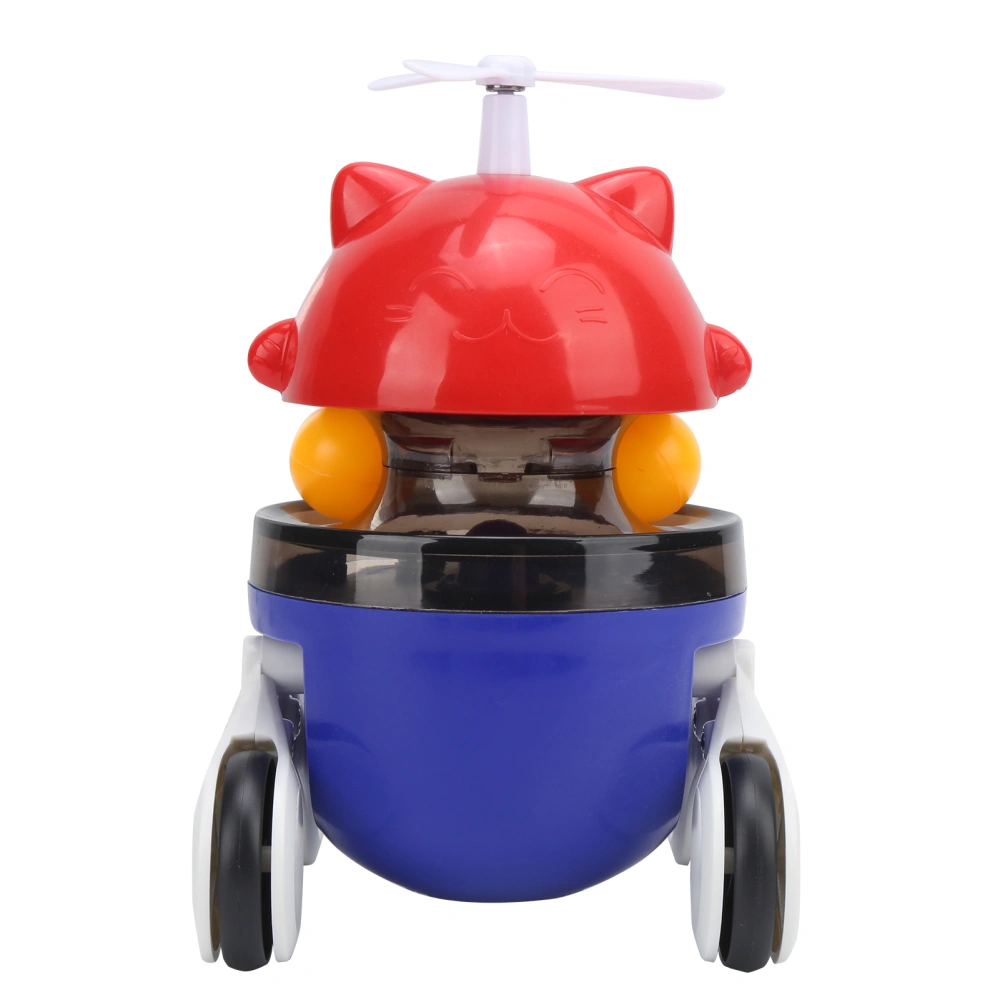 Fun Cat Toy Windmill Propeller Turntable Leaks Toys Food Training Ball Feeder Pets ToyRoyal Blue