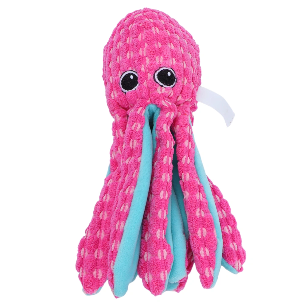 Pet Corduroy Octopus Vocal Toy Puppy Biting Training Toy for Large Medium Small DogLarge