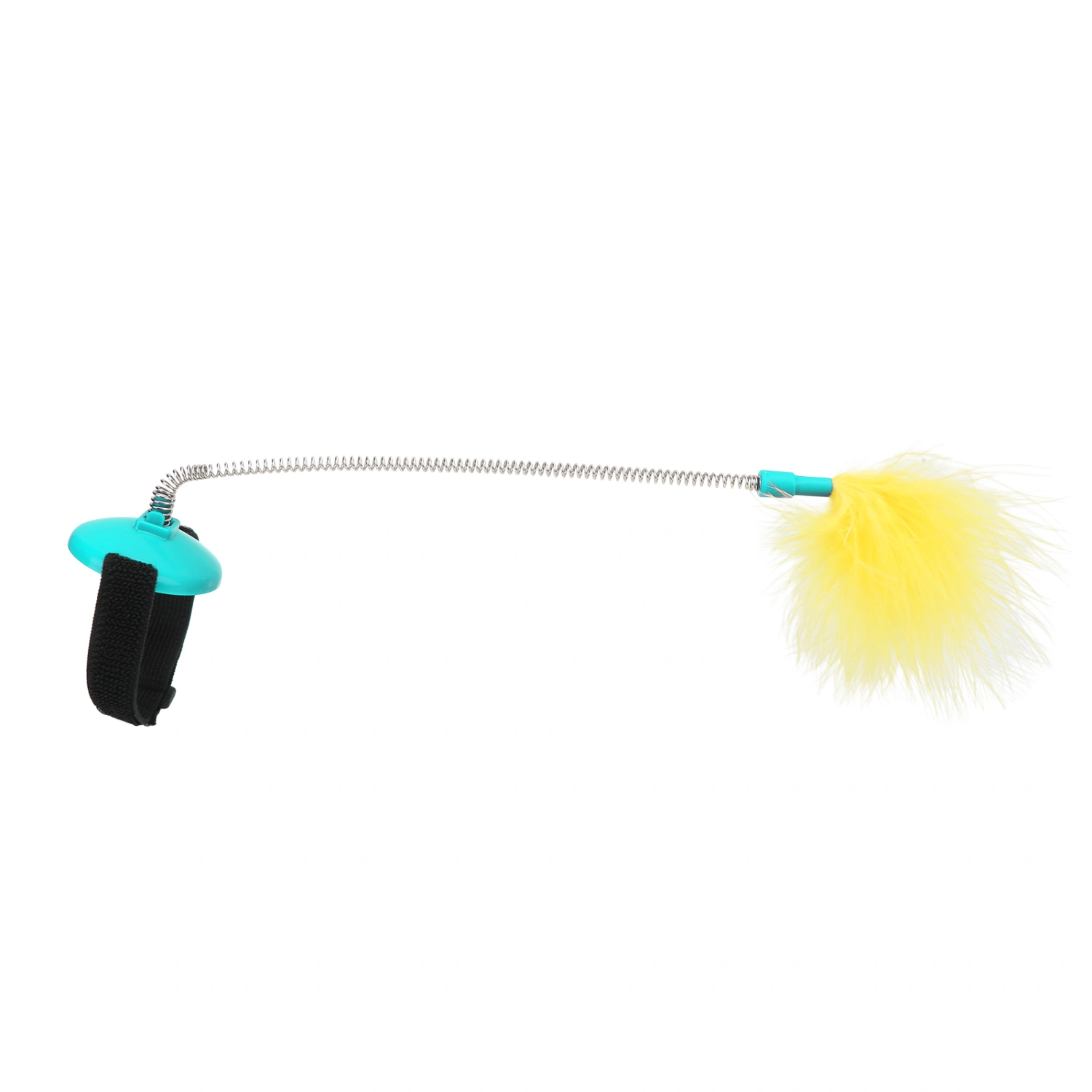 Collar Cat Teaser Feather Collar Cat Toys with Self Excited Neck Interactive TeaserLight Blue