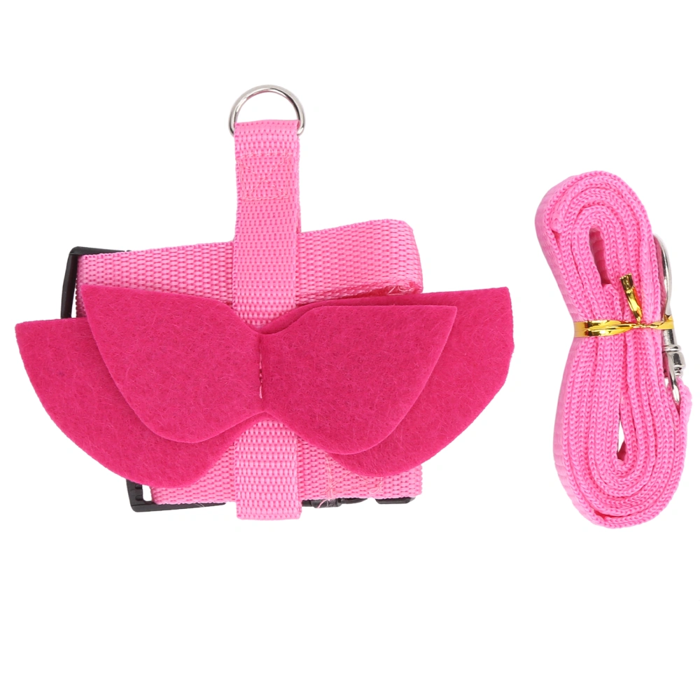 Pet Rabbits Safety Harness Walking Harness and Leash Set with Wing for Small AnimalPink Wing M