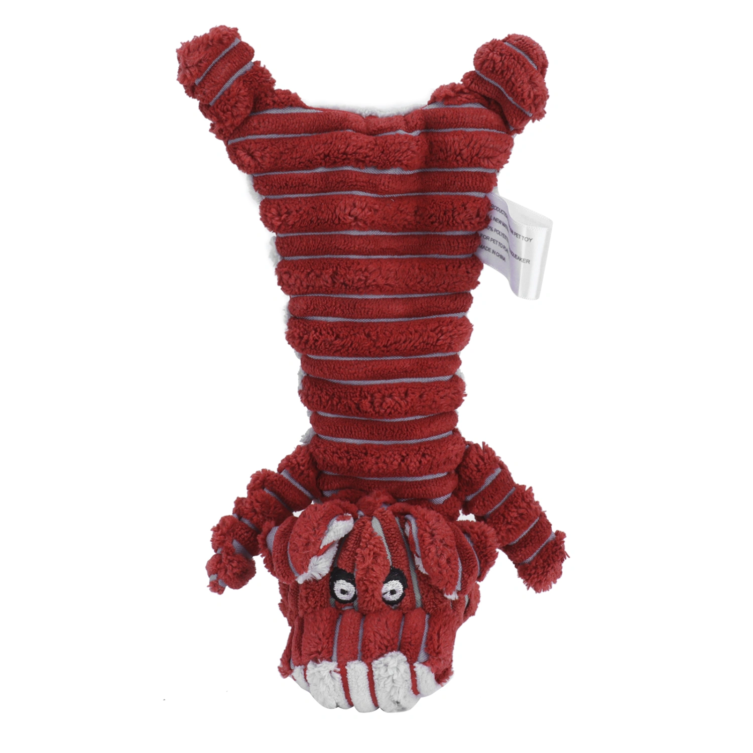 Pet Vocal Toy Corduroy Puppy Cat Biting Training Interative Plaything for Small Medium DogRed