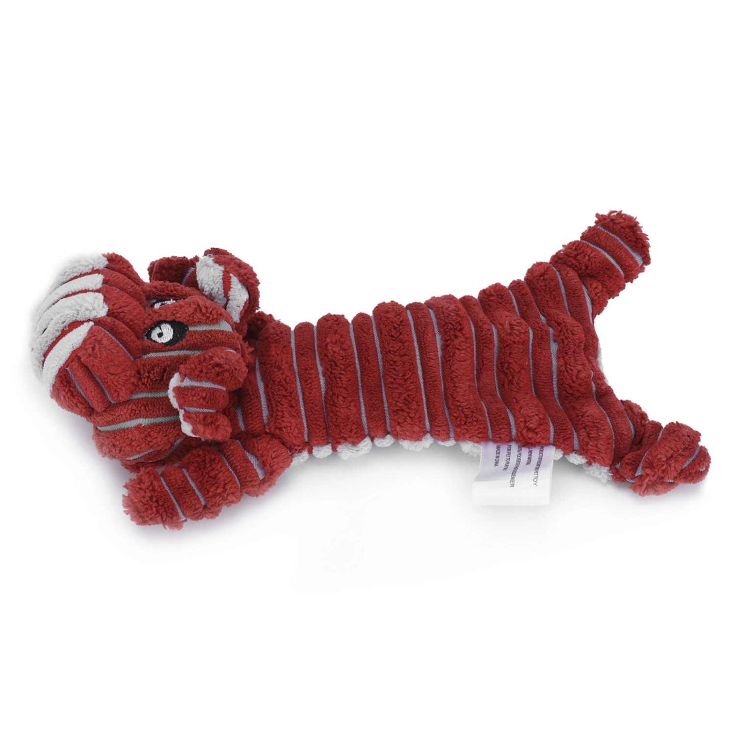 Pet Vocal Toy Corduroy Puppy Cat Biting Training Interative Plaything for Small Medium DogRed