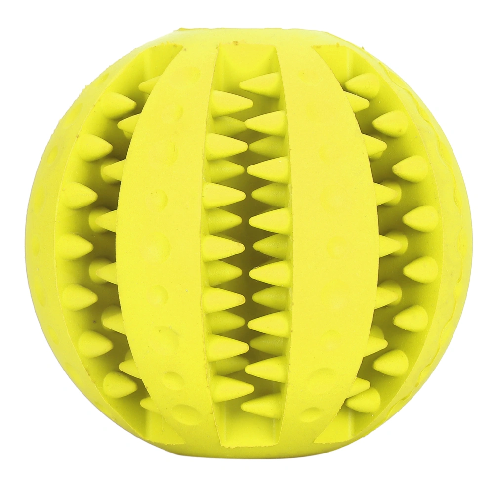 Pet Polka Dot Watermelon Molar Ball Dog Teaser Ball Pet Rotating Interative PlaythingsYellow