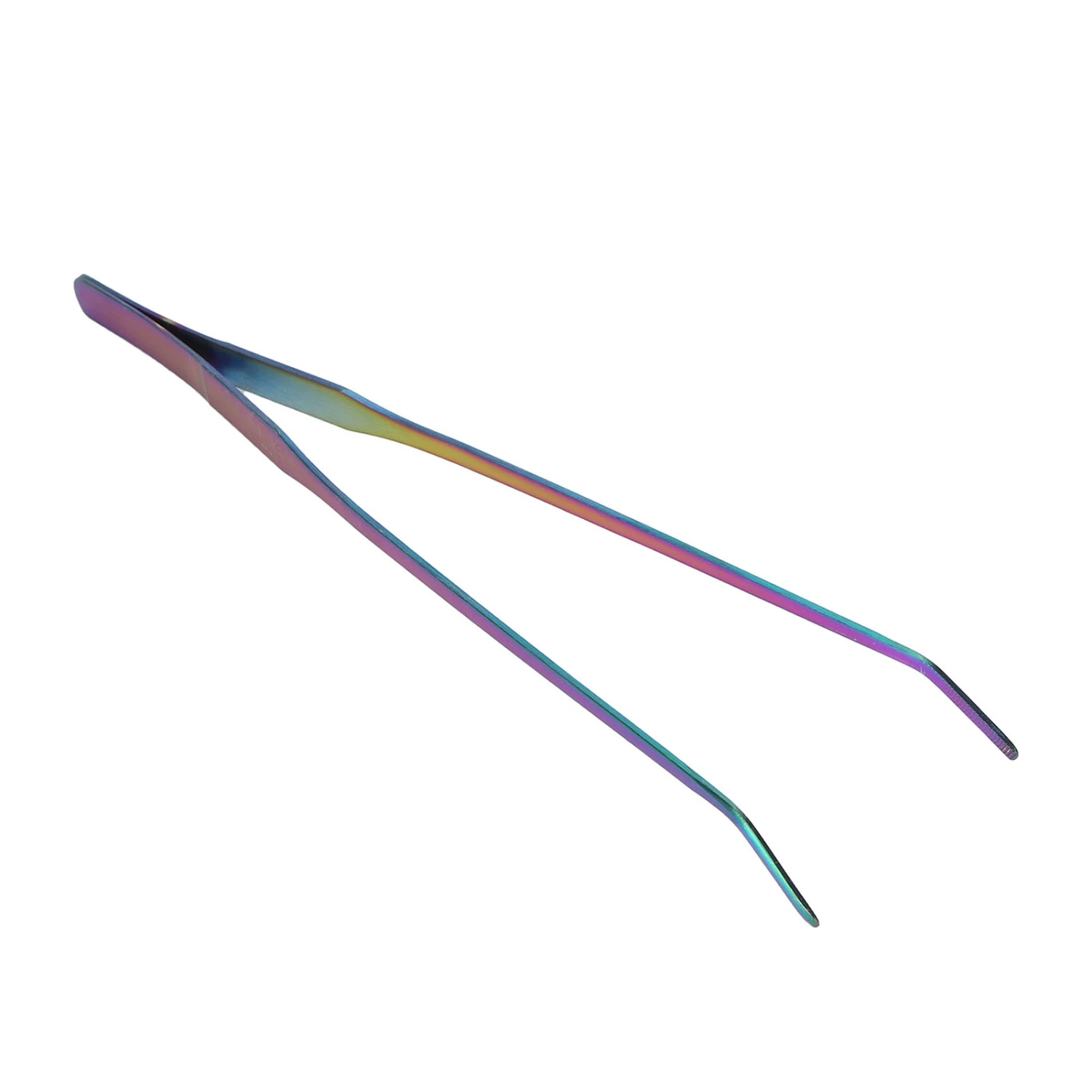27cm Aquarium Tweezers Stainless Steel Fish Tank Long Tweezers Planted Tongs Feeding Tools27cm Curved Tweezers
