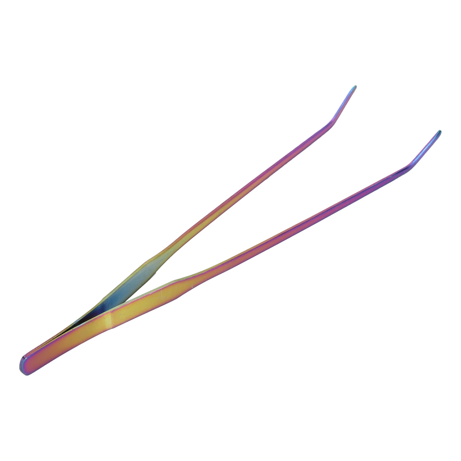 27cm Aquarium Tweezers Stainless Steel Fish Tank Long Tweezers Planted Tongs Feeding Tools27cm Curved Tweezers