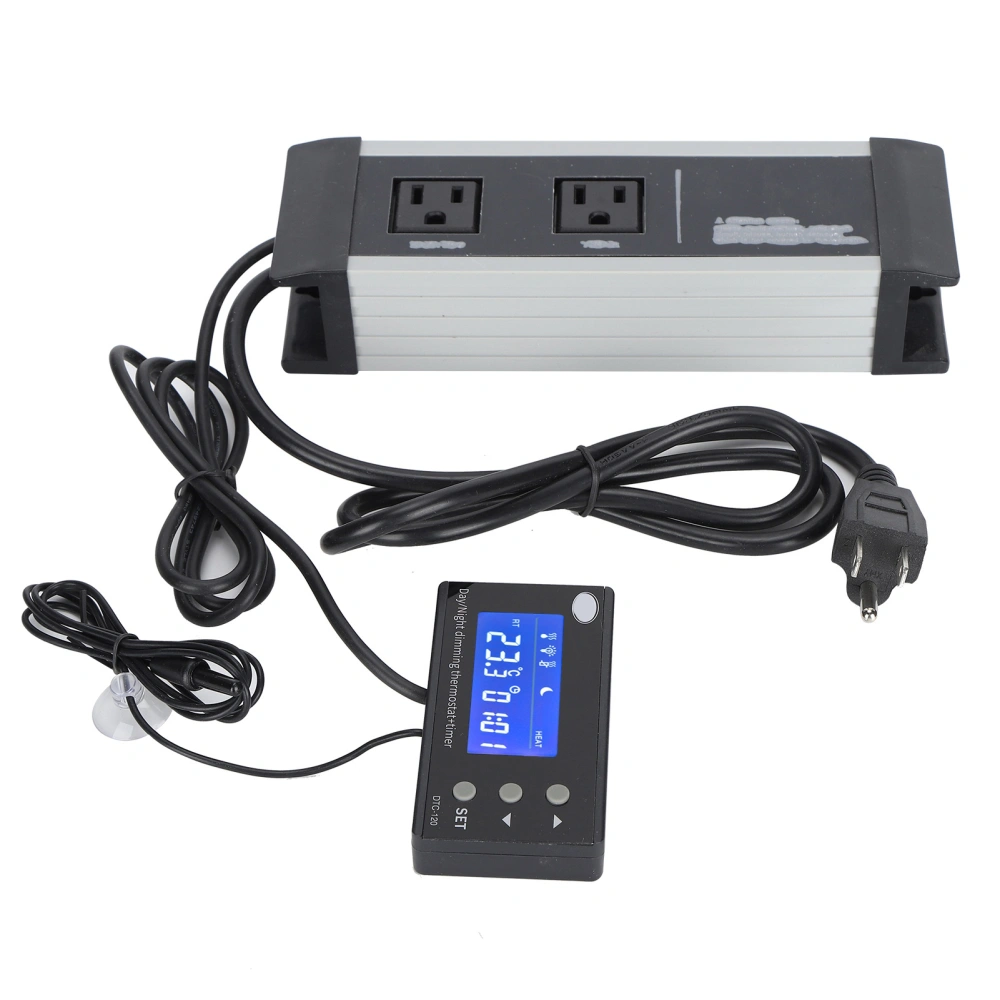 US Plug 110V Breeding Thermostat PID Timing Thermostat Digital Amphibious Pet Thermostat