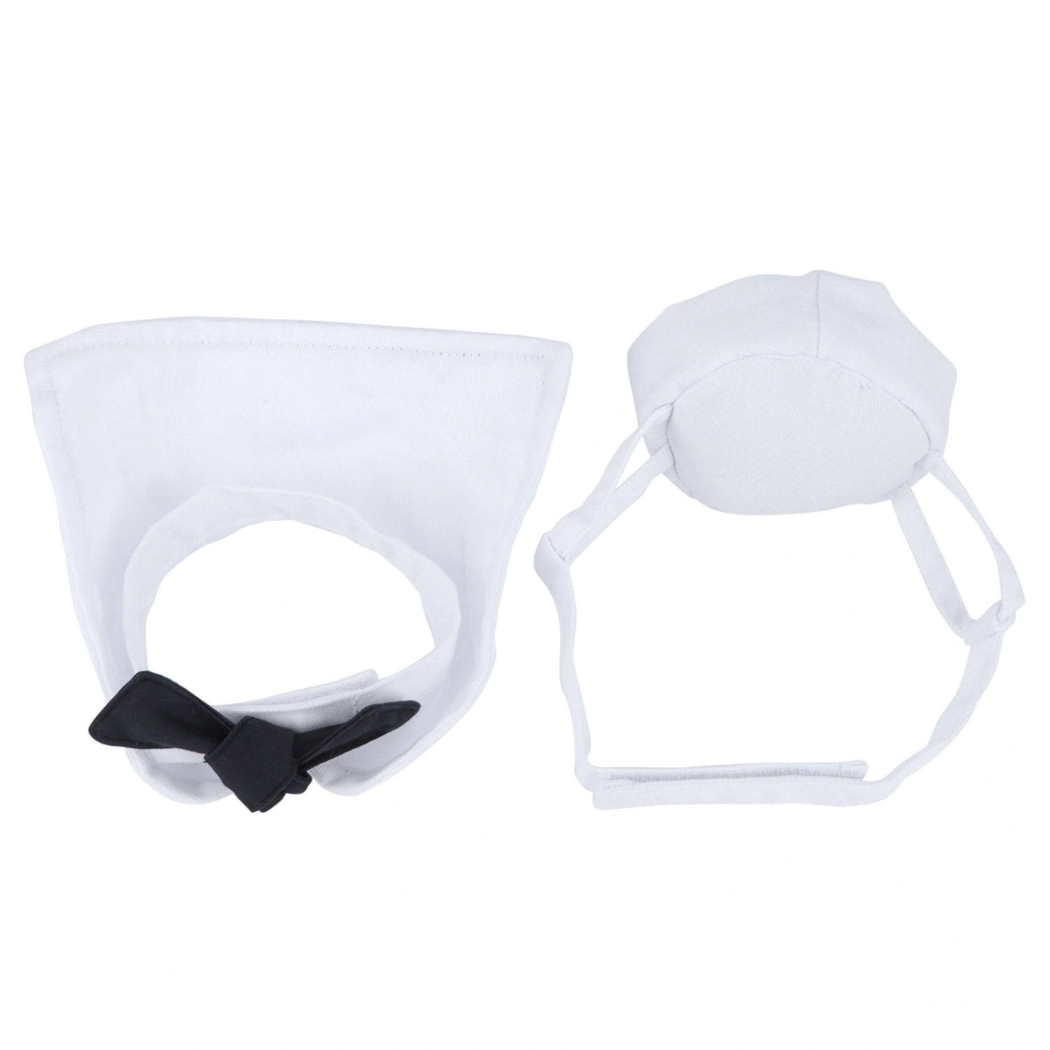 Pet Sailor Suit Cotton Cat Adjustable Hat and Cloak Set for Christmas Decoration