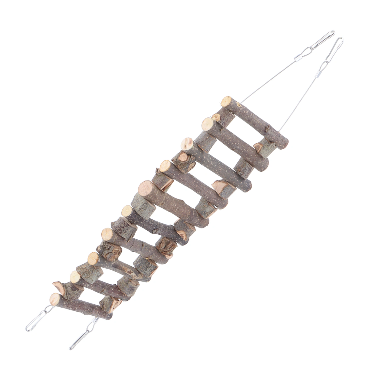 Wooden Pet Ladder Soft Animal Bendable Bridge Toy for Hamster Mouse/Squirrel/Parrot40cm