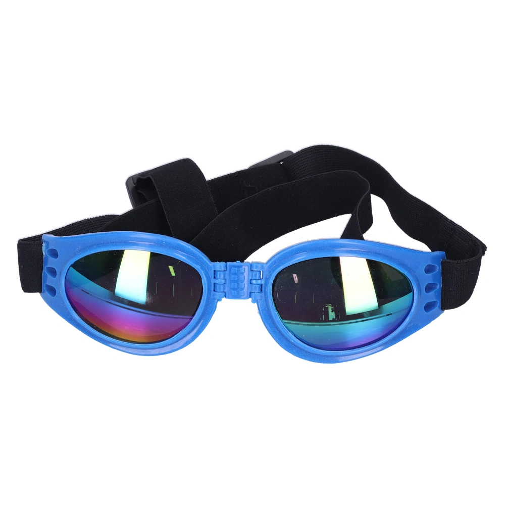 Pet Sunglasses Summer Foldable Dog UV Protection Glasses for Medium and Large DogsBlue