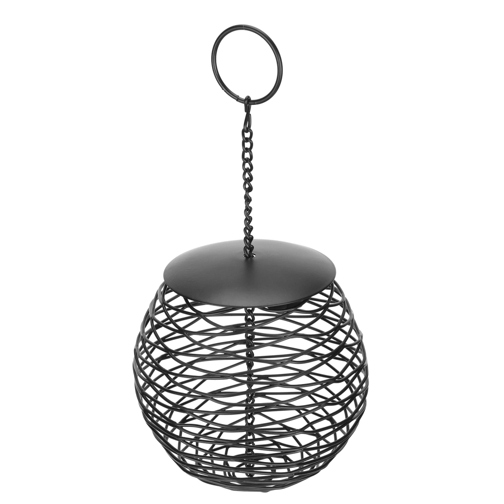 Outdoor Bird Ball Shape Feeder Bird Metal Hanging Feeding Ball WindProof for Gardens