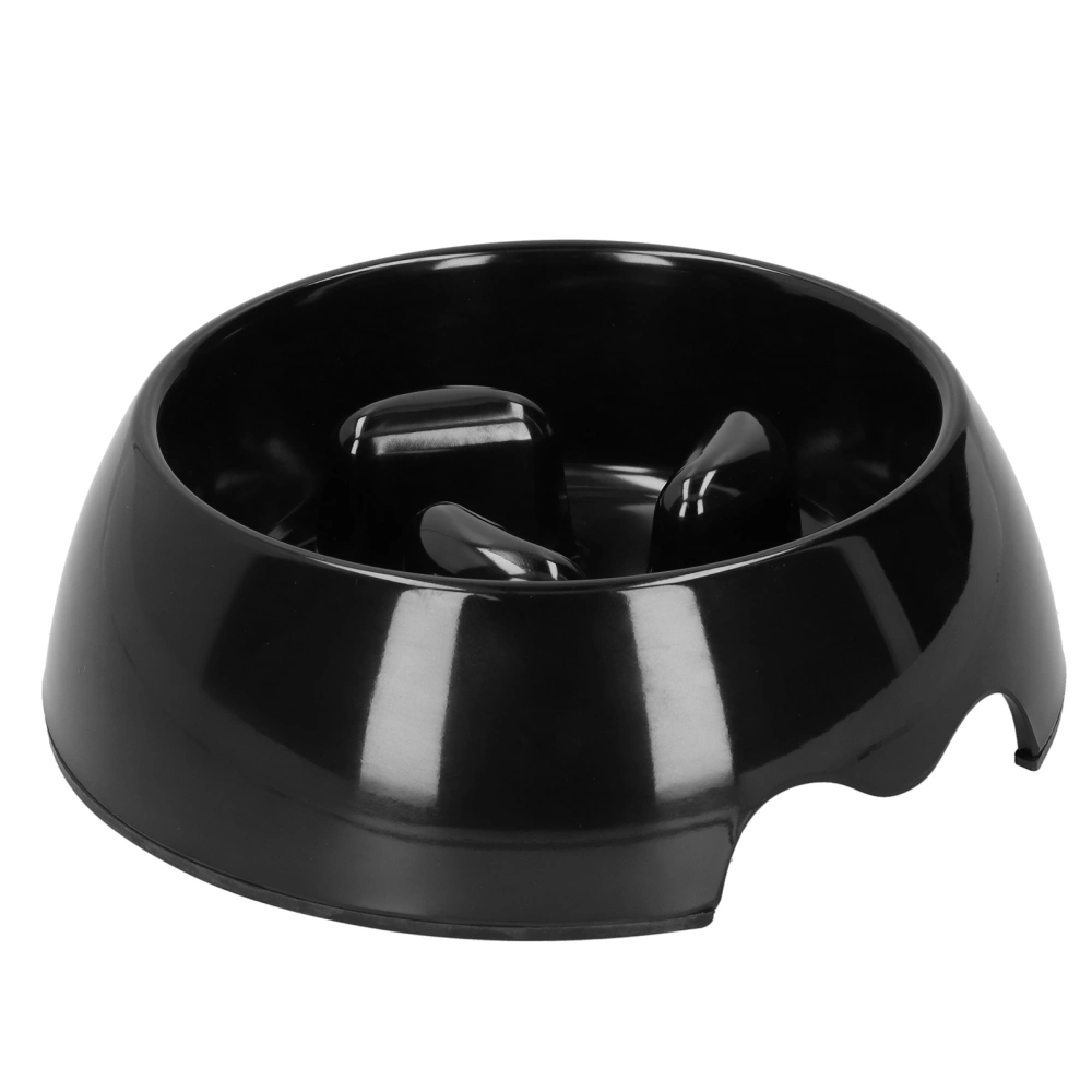 Pet Slow Feeders Portable Dog Slow Feeding Bowl Anti Choking Bowl for Cat Dog SuppliesM Black