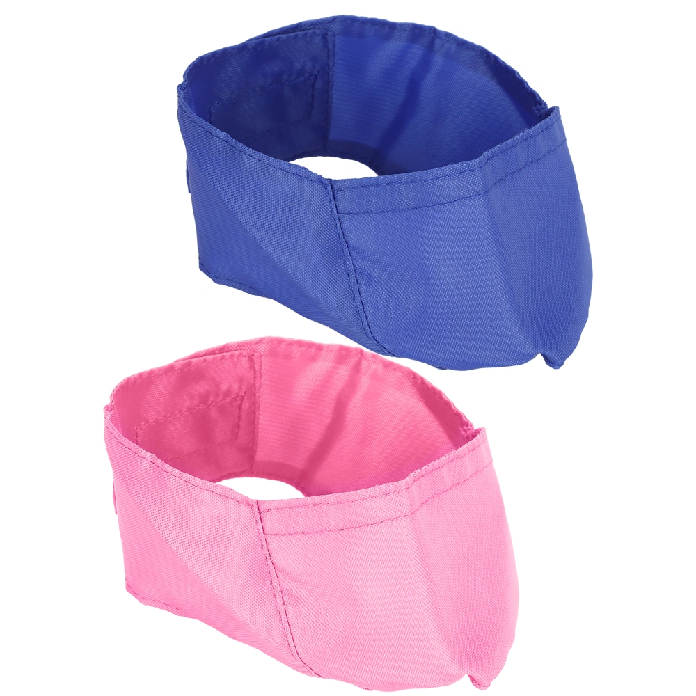 Cat Muzzle Cover Breathable Nylon Pet Face Mask for Washing Cat Grooming Supplies(Blue Pink M)