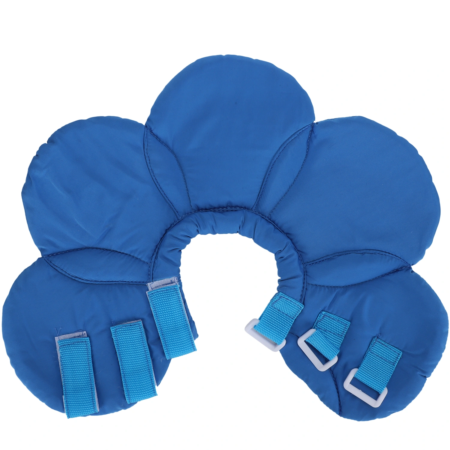 Flower Shape Dog Protective Collar Adjustable Pet Soft Wound Recovery Neck CollarBlue L