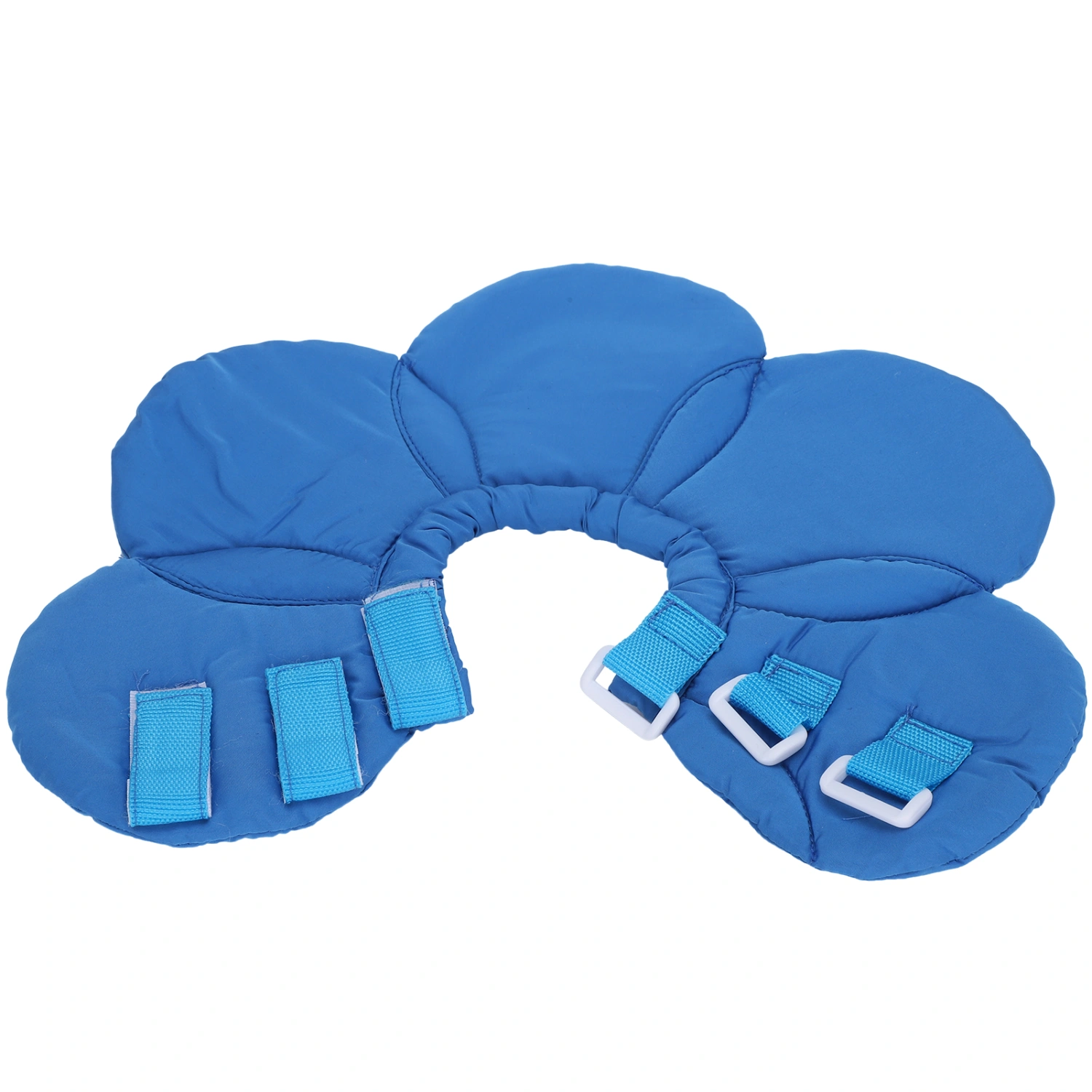 Flower Shape Dog Protective Collar Adjustable Pet Soft Wound Recovery Neck CollarBlue L