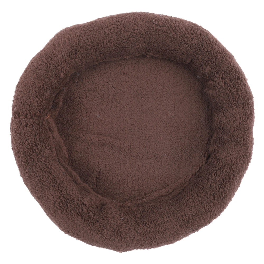 Pet Deep Sleep Nest Soft Breathable Improved Sleep Round Bed Cushion for Cats and DogsBrown M