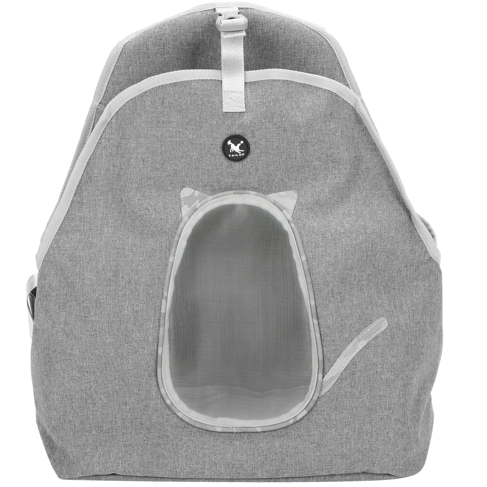 Pet Carrier Backpack Breathable Dog Front Bag Adjustable Strap Cat Travel Safety BagLight Gray